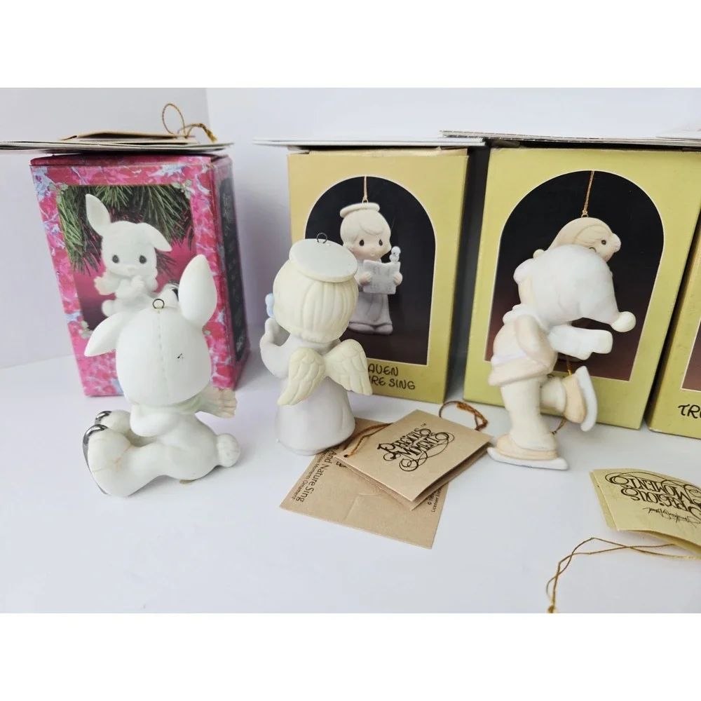 Precious Moments Christmas ornament‎ w/ boxes lot 2